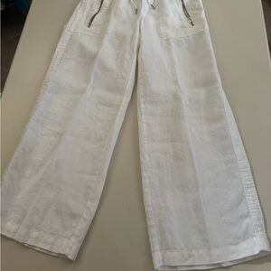 Athleta White Wide-Leg Pants